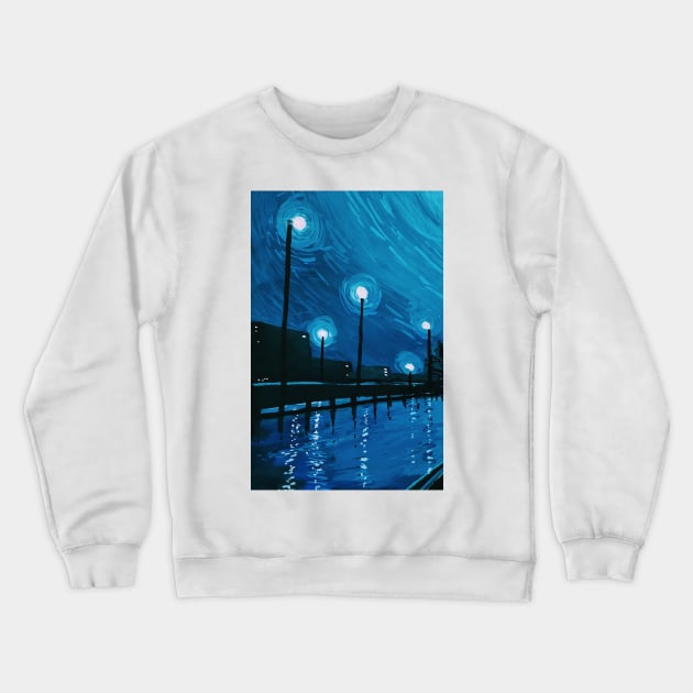 Blue Reflections Crewneck Sweatshirt by emmawtj